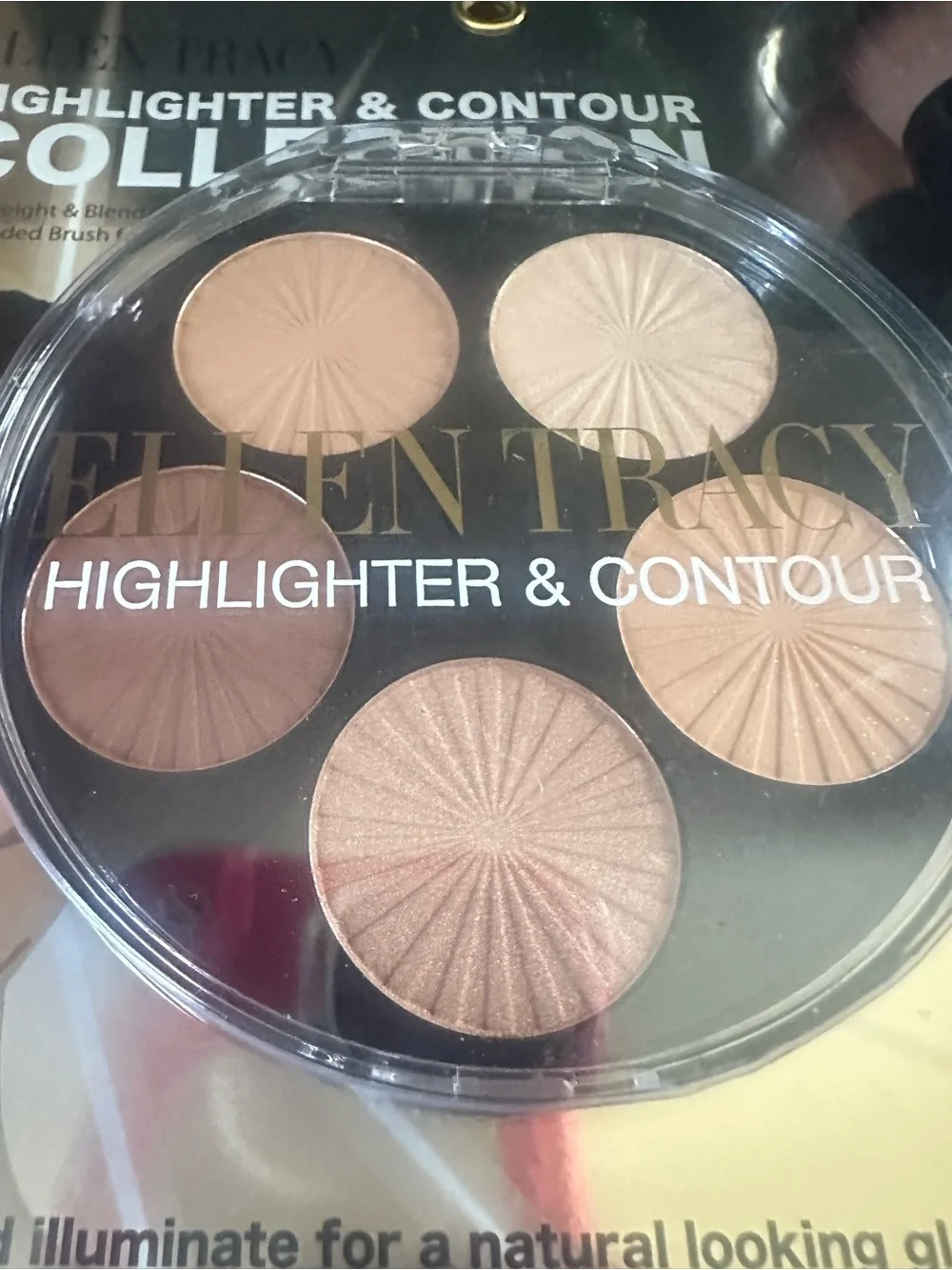 Ellen Tracy Highlighter & Contour Collection - Neutral Brown & Cream Shades